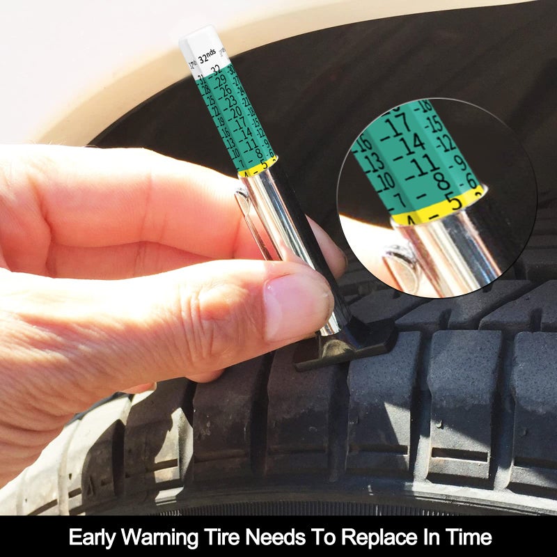 GODESON 88702 Smart Color Coded Tire Tread Depth Gauge - Image 5